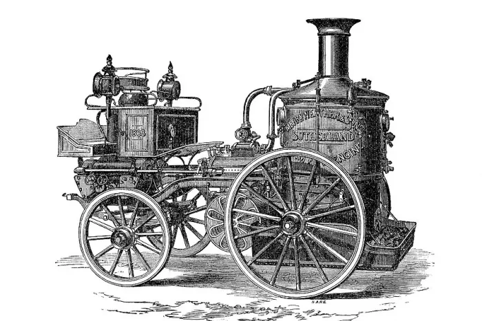 Framed Print : Merryweather Steam Engine and Sons from 1863 Framed Print : Merryweather Steam Engine and Sons from 1863