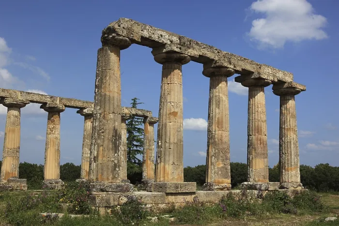 Framed Print : Metaponto, Metaponte, Doric hera temple