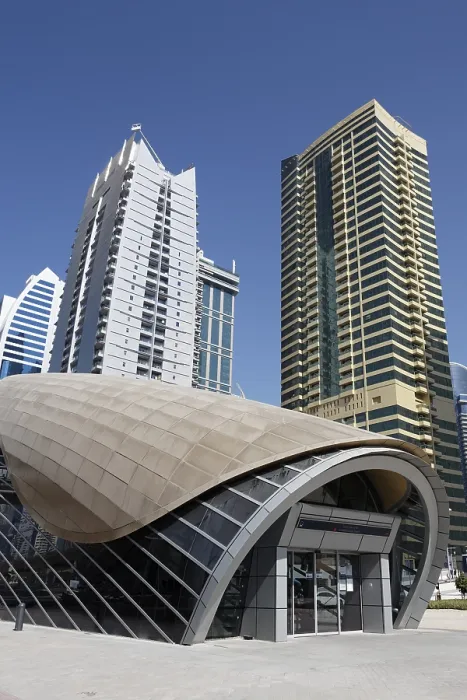 Framed Print : Metro Station, Jumeirah Lake Towers Framed Print : Metro Station, Jumeirah Lake Towers