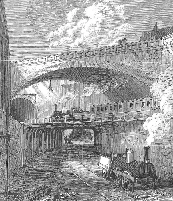 Framed Print : The Metropolitan Railway in 1869 Framed Print : The Metropolitan Railway in 1869
