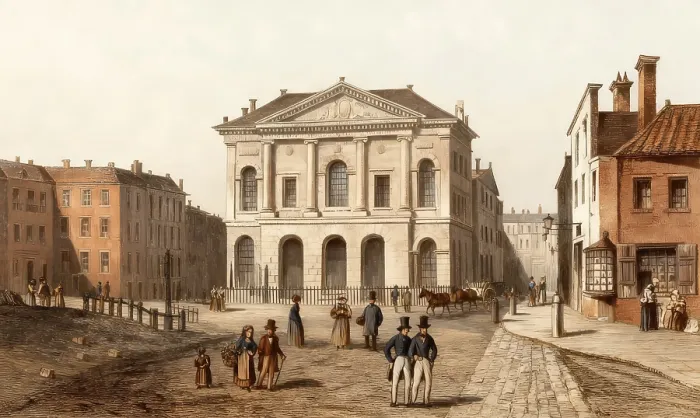 Framed Print : The Former Middlesex Session House or the Old Sessions House