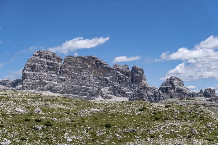 Framed Print : Mighty rock faces of the Dolomites