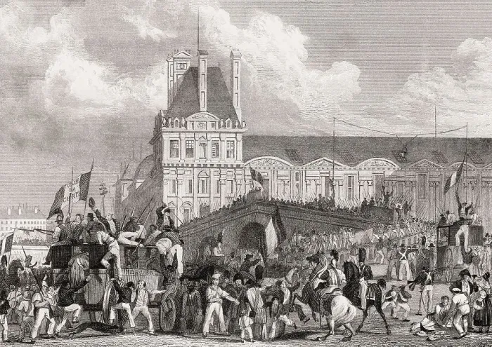 Framed Print : The migration of Charles X to Rambouillet