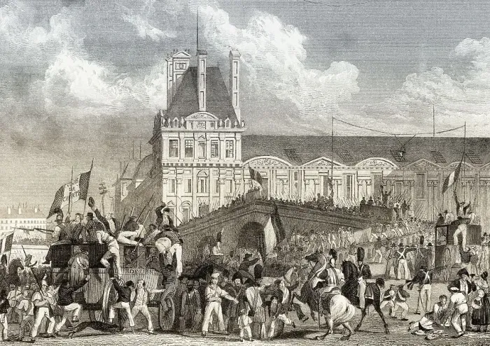 Framed Print : The migration of Charles X to Rambouillet