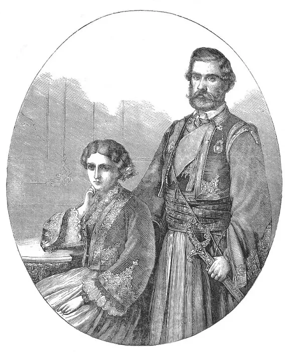 Framed Print : Mihailo Obrenovic III. 16. September 1823