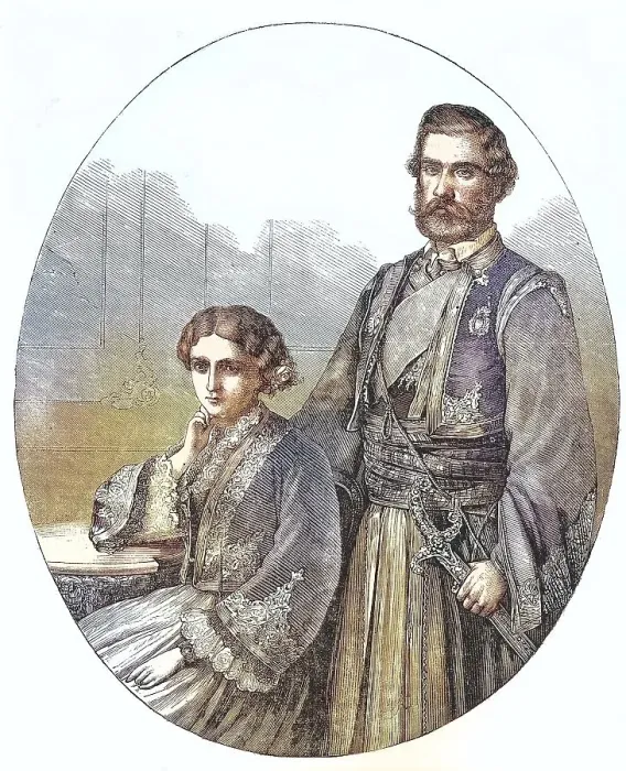 Framed Print : Mihailo Obrenovic III. 16. September 1823