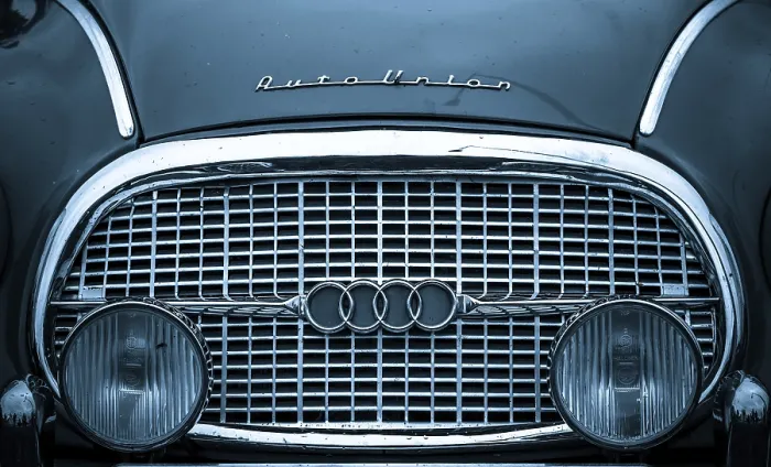 Framed Print : MILDENBERG, GERMANY, MAY 05: front of an AutoUnion vintage car on an festival for steammachines on May 05