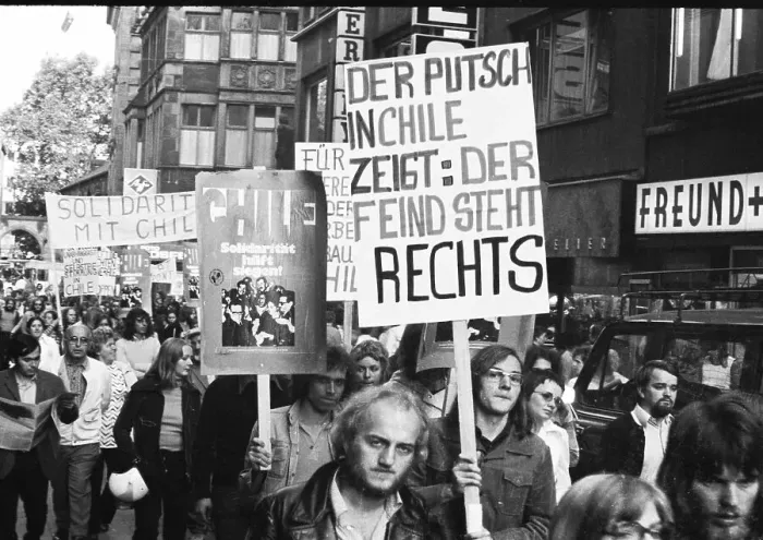 Framed Print : Against the military coup in Chile and for the preservation of democracy