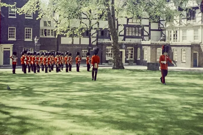 Framed Print : Military Parade in the Inner Ward