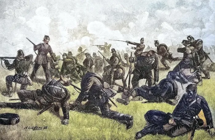Framed Print : Military Persons in the Franco-Prussian War 1870