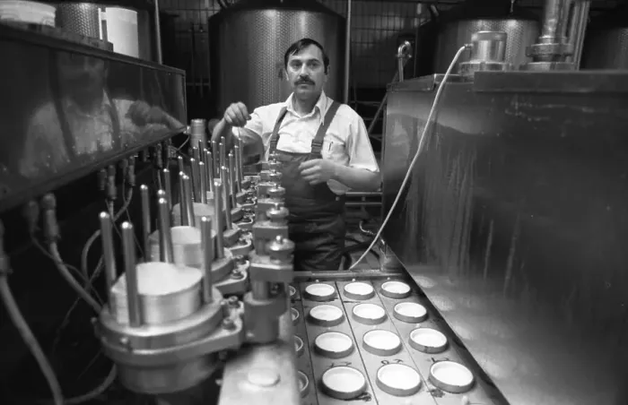 Framed Print : Milk processing at Westmilch on 20