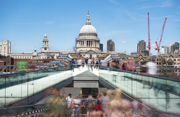 Framed Print : Millenium Bridge and St Paul's Cathedral Framed Print : Millenium Bridge and St Paul's Cathedral