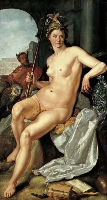 Framed Print : Minerva. a Roman goddess worshipped especially by the Sabines