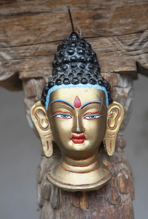 Framed Print : Miniature Buddha Head, Shey Palace