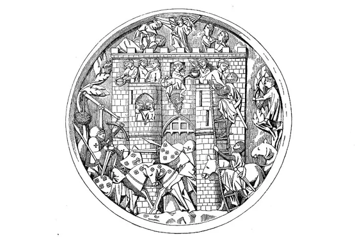Framed Print : The Minneburg, ivory mirror capsule from the Reun Monastery