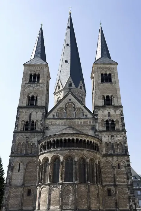 Framed Print : Minster basilica St. Martin, Bonn