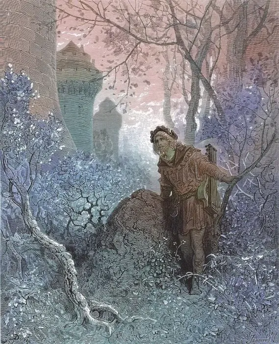 Framed Print : The minstrel Blondel discovers the captive Richard the Lionheart in Leopold's castle in Austria Framed Print : The minstrel Blondel discovers the captive Richard the Lionheart in Leopold's castle in Austria
