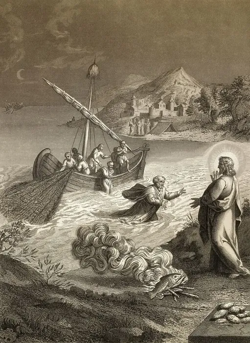 Framed Print : The miraculous catch of 153 fish Framed Print : The miraculous catch of 153 fish