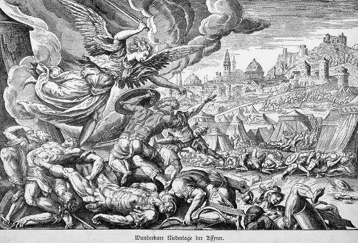 Framed Print : Miraculous Defeat of the Assyrians Framed Print : Miraculous Defeat of the Assyrians
