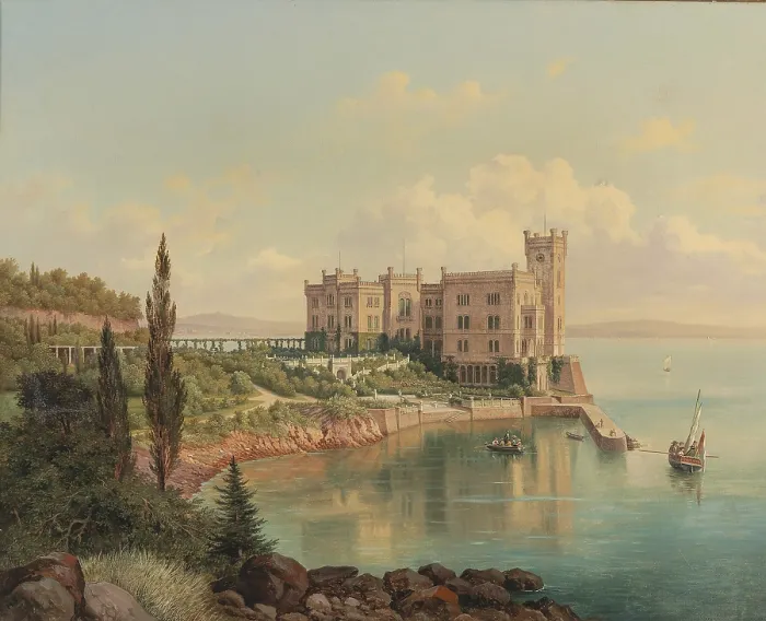 Framed Print : Miramare Castle near Trieste, Italy Framed Print : Miramare Castle near Trieste, Italy