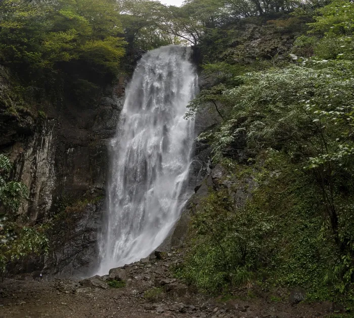 Framed Print : Mirveti waterfall in the mountains of Adzharia