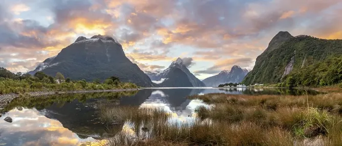 Framed Print : Mitre Peak, reflection in water Framed Print : Mitre Peak, reflection in water
