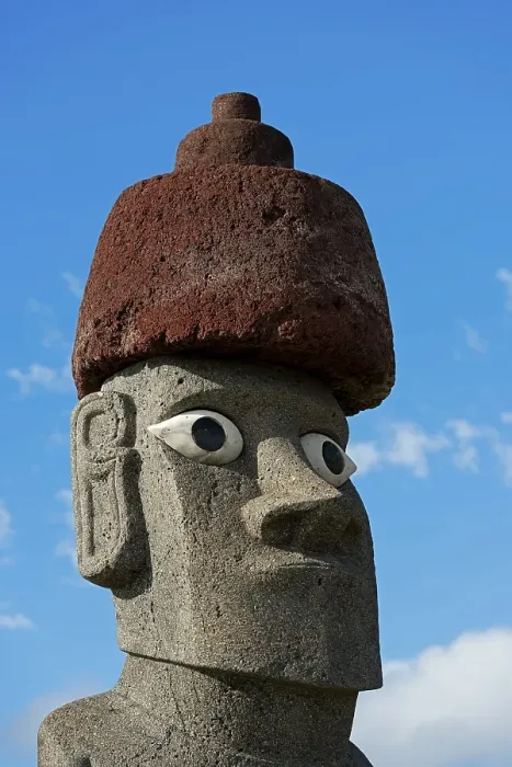 Framed Print : Moai statue, head, Easter Island Framed Print : Moai statue, head, Easter Island