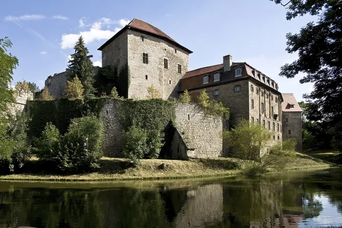 Framed Print : Moat, bower and princess building Framed Print : Moat, bower and princess building