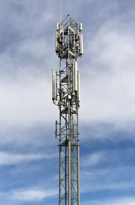 Framed Print : Top of a mobile phone antenna, France Framed Print : Top of a mobile phone antenna, France