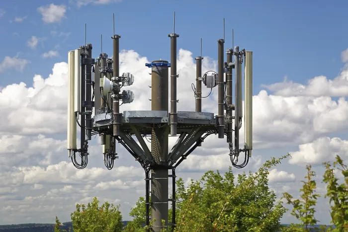 Framed Print : Mobile phone antennas, Nuremberg