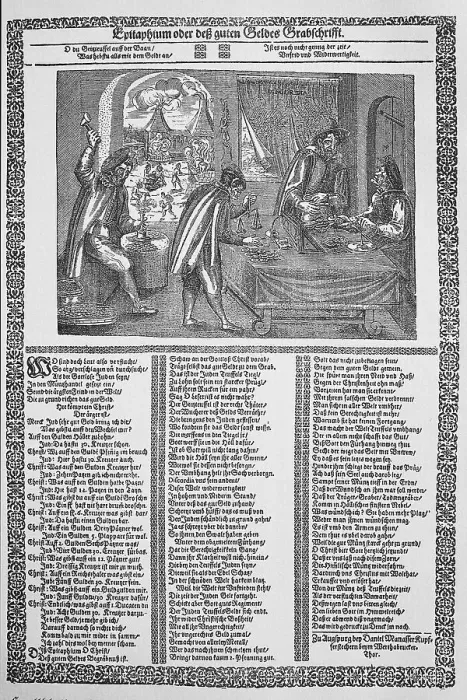 Framed Print : Mockery of coin adulteration at the time of the Thirty Years War Framed Print : Mockery of coin adulteration at the time of the Thirty Years War