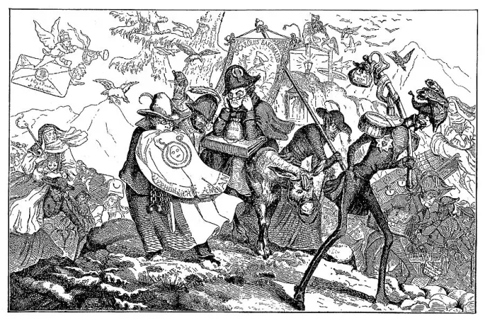 Framed Print : Mockery of the defeat of the Sonderbund in 1815