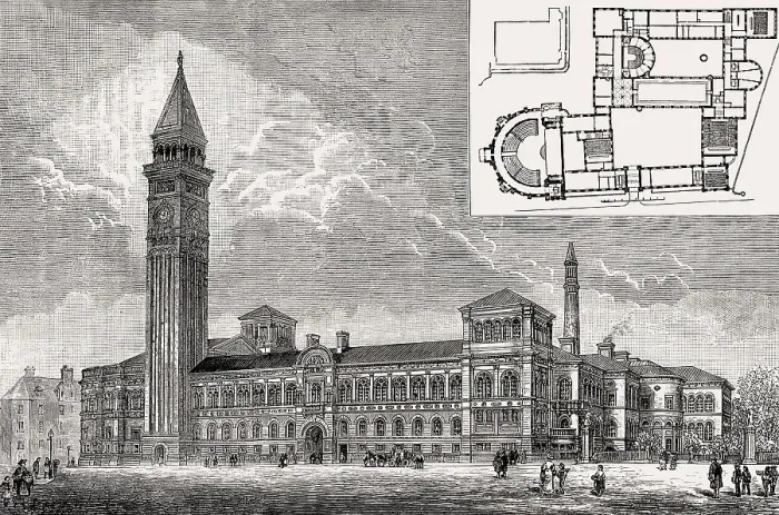 Framed Print : Model of the Edinburgh Medical School