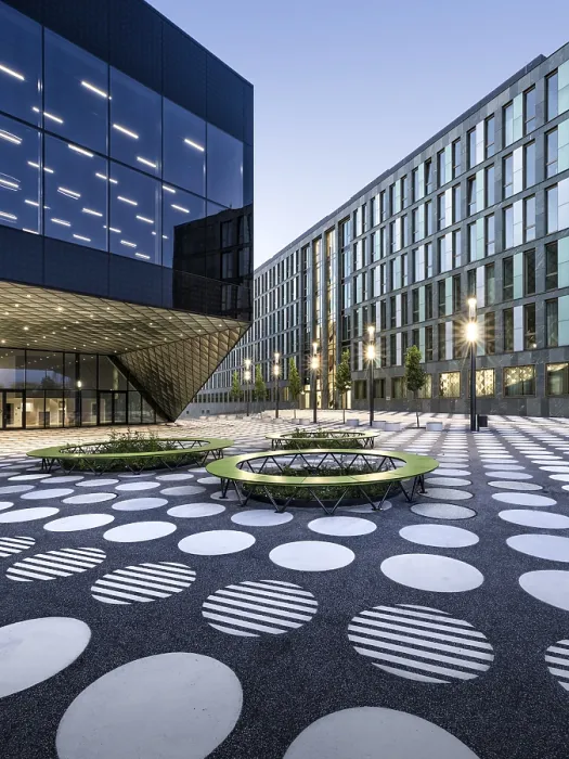 Framed Print : Modern architecture at the Futurium in government district