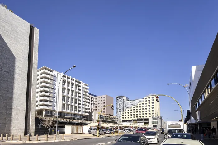 Framed Print : Modern downtown Windhoek, Namibia - 11 August Framed Print : Modern downtown Windhoek, Namibia - 11 August
