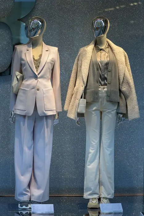 Framed Print : Modern mannequins in a fashion shop Framed Print : Modern mannequins in a fashion shop