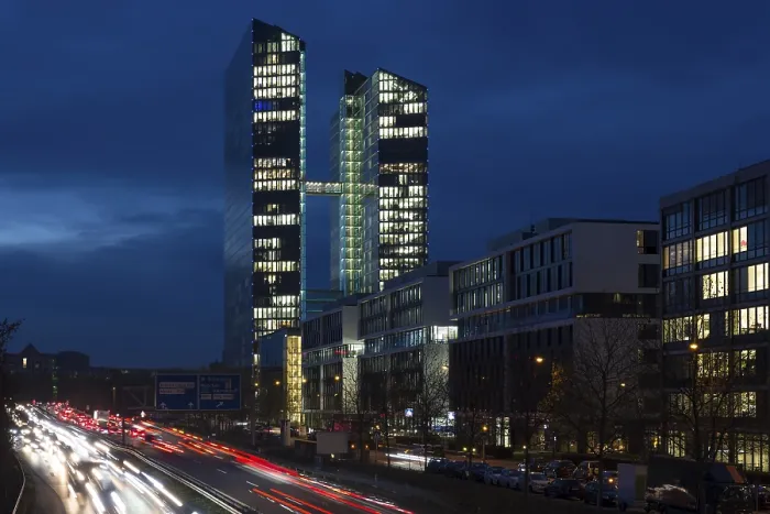 Framed Print : Modern office building in Munich, Germany