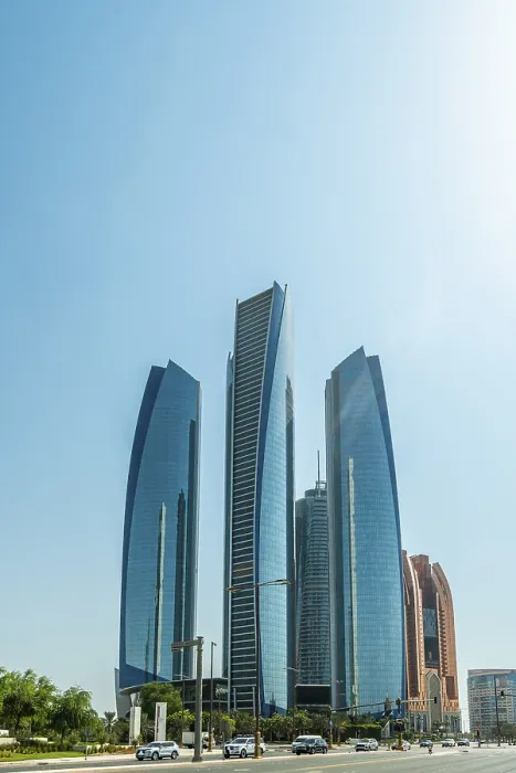Framed Print : Modern skyline of Abu Dhabi, United Arab Emirates