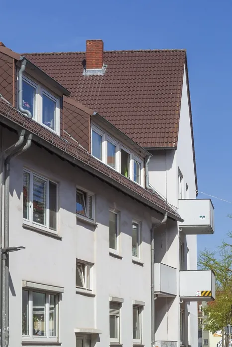 Framed Print : Modern white residential buildings Framed Print : Modern white residential buildings