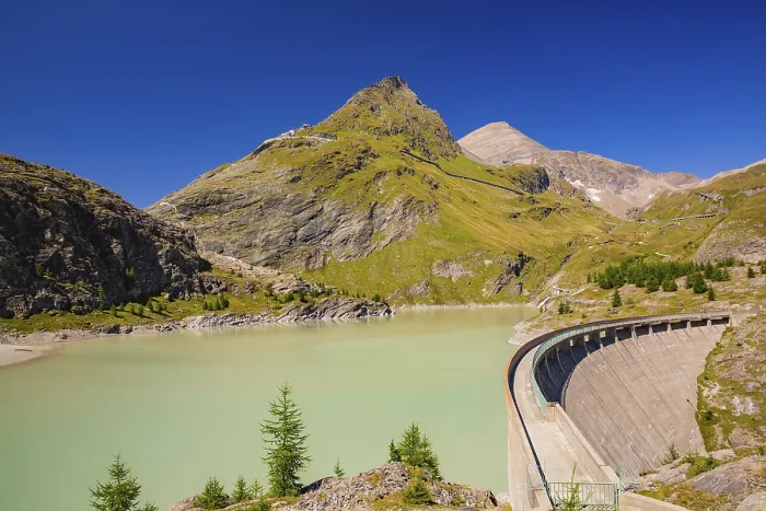 Framed Print : Moelltal dam of the Margaritzen reservoir at the Pasterze glacier Framed Print : Moelltal dam of the Margaritzen reservoir at the Pasterze glacier