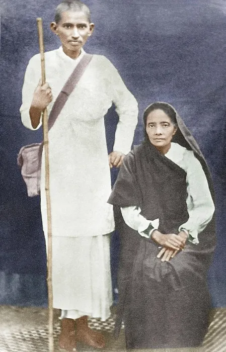 Framed Print : Mohandas and Kasturba Gandhi during satyagraha campaign 1914 Framed Print : Mohandas and Kasturba Gandhi during satyagraha campaign 1914