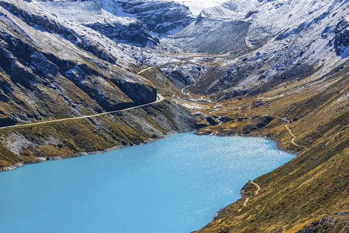 Framed Print : Moiry reservoir, near Grimentz