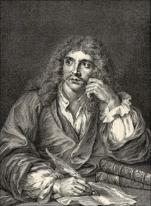 Framed Print : Moliere or Jean-Baptiste Poquelin