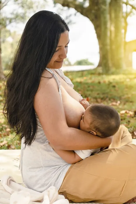 Framed Print : Mom and baby. It celebrates the act of breastfeeding as a nurturing and intimate moment between the two Framed Print : Mom and baby. It celebrates the act of breastfeeding as a nurturing and intimate moment between the two