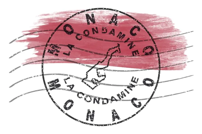 Framed Print : Monaco La Condamine Round Seal Map Design Framed Print : Monaco La Condamine Round Seal Map Design