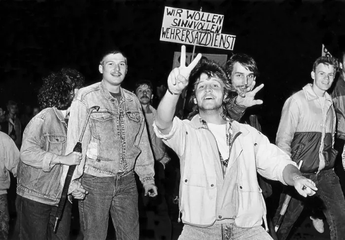 Framed Print : Monday Demonstration, Leipzig, GDR Framed Print : Monday Demonstration, Leipzig, GDR