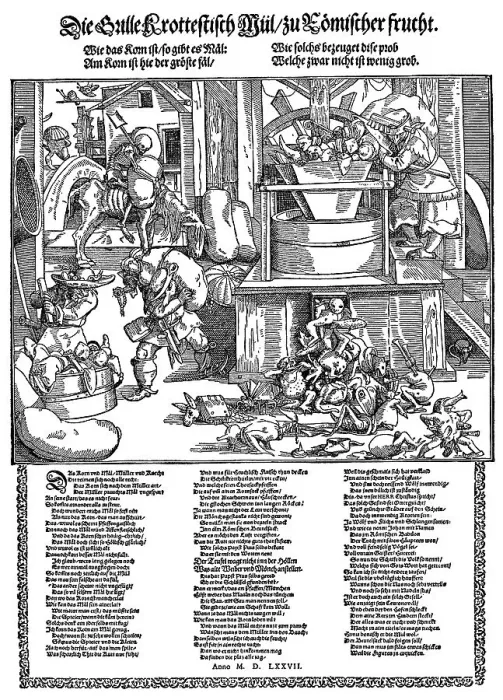 Framed Print : Monks and priests are the devil's wheat