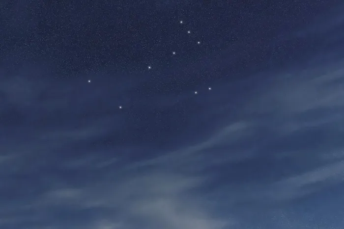 Framed Print : Monoceros star constellation, Night sky