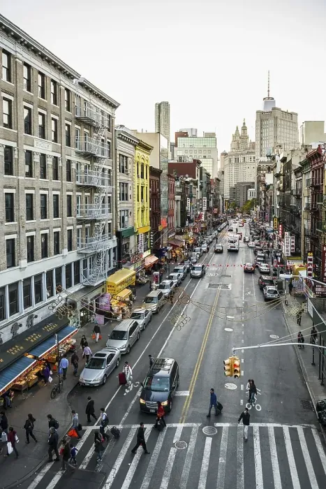 Framed Print : Monroe Street, Chinatown, Manhattan