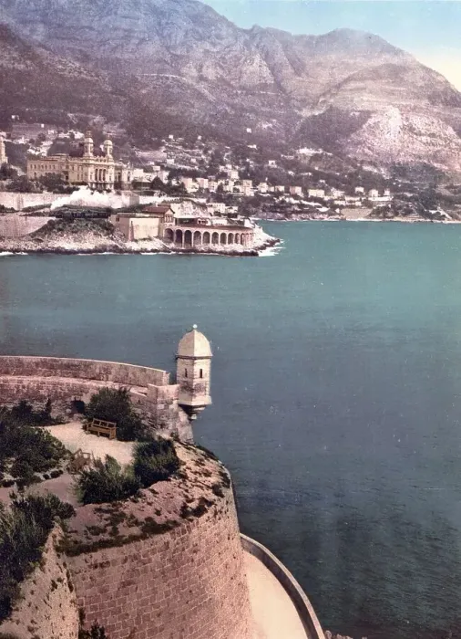 Framed Print : Monte Carlo, seen from the Fort Antoine